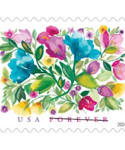 Celebration Blooms 2024 First-Class Postage USPS Forever Stamps 100pcs/Pack (20PCS/Booklet)